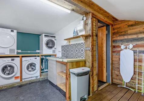 The shared laundry room at Cumberland, Westward Ho!
