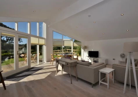 The living area at Curlew, Cotmore