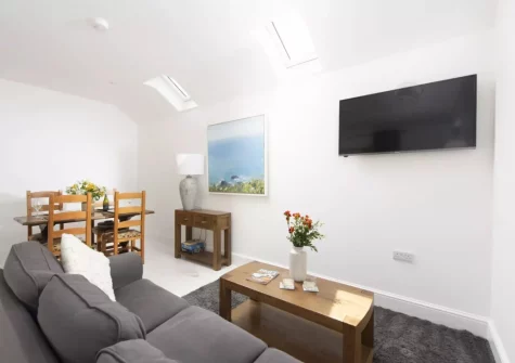 The living area at Cuthberts Barn, Crowlas