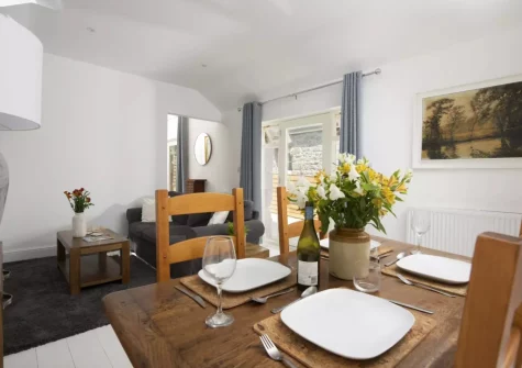 The dining area at Cuthberts Barn, Crowlas