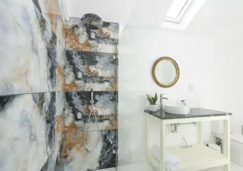 Bedroom #1 en-suite shower room at Cuthberts Barn, Crowlas