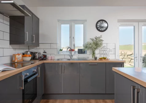 The kitchen at Cynibre, Polgigga