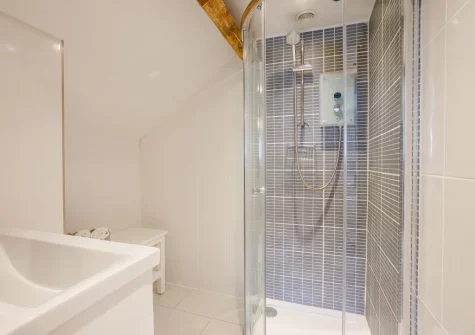 Bedroom #1 en-suite shower room at Dairy Cottage, Swimbridge