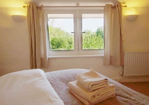 Bedroom #1 at Dandelion Cottage, Blagdon House Country Cottages, Blagdon