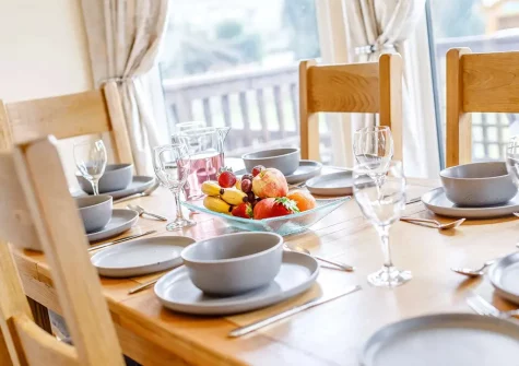 The dining area at Dartmoor Lodge, Meldon Lodge Park, Meldon