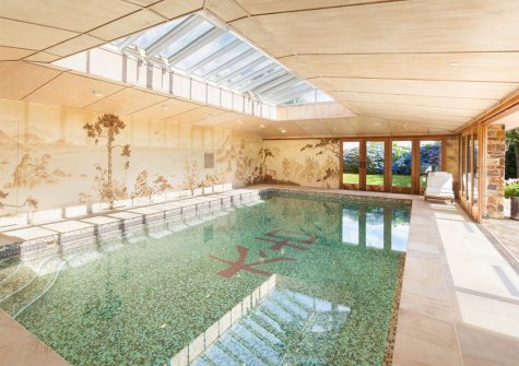 The indoor swimming pool at Dartmoor Tea House, Belstone