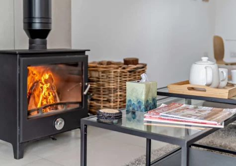 The living area at Dartmouth Lodge, Marldon
