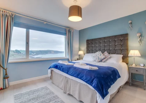 Bedroom #1 at Dawn End, Looe