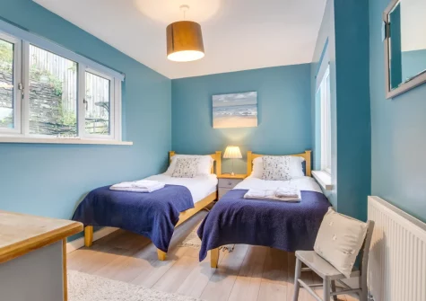 Bedroom #2 at Dawn End, Looe