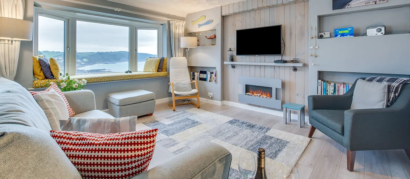 Dawn End, Looe is a spectacular hillside retreat with breathtaking bay views and coastal charm. Enjoy stylish interiors, tiered terraces, and easy access to beaches, perfect for couples or families seeking an unforgettable seaside escape.