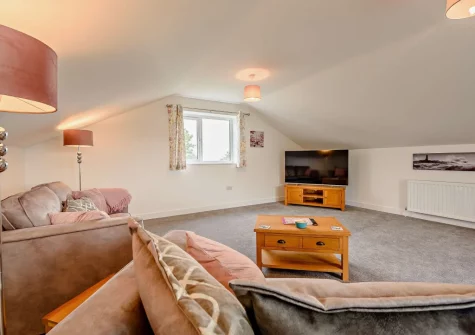 The living room at Deer Lodge, High Bickington