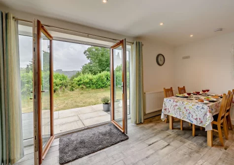 The dining area at Deer Lodge, High Bickington
