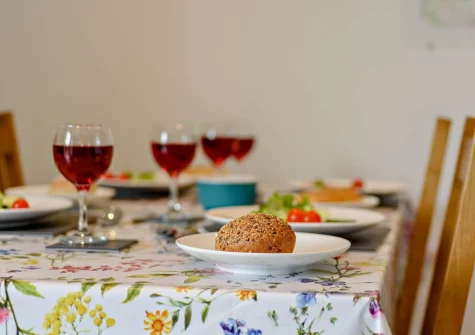 The dining area at Deer Lodge, High Bickington