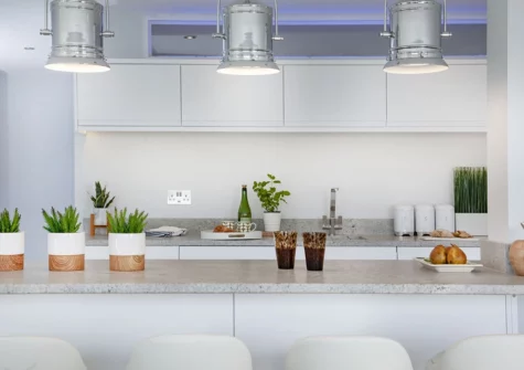 The kitchen & dining area at De'nada, Vernon Court, Torquay