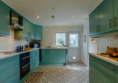 The kitchen at Dene Court, Trenance