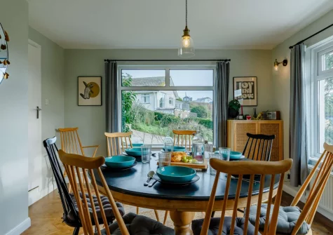 The dining room at Dene Court, Trenance