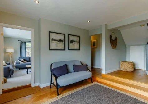The entrance hallway at Dene Court, Trenance