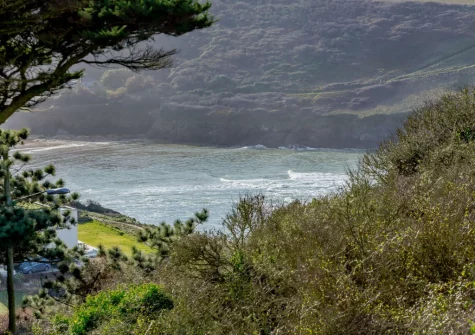 The views towards the bay at Dene Court, Trenance