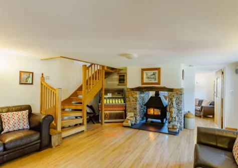 The living room at Devereux's, Littleham
