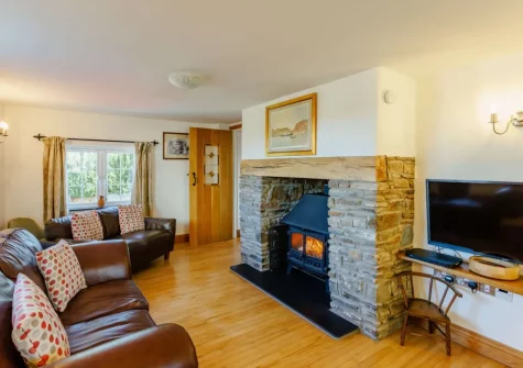 The living area at Devereux's, Littleham