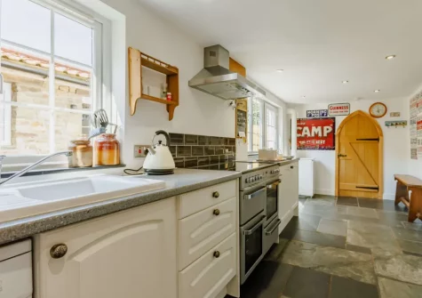 The kitchen at Devereux's, Littleham