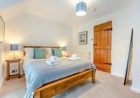 Bedroom #2 at Deviock Farm House, Downderry