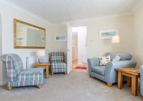 The living area at Devon Retreat, Paignton