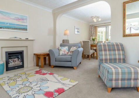 The living area at Devon Retreat, Paignton