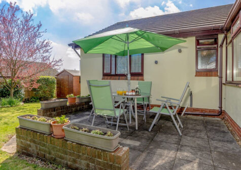 The patio at Devon Retreat, Paignton