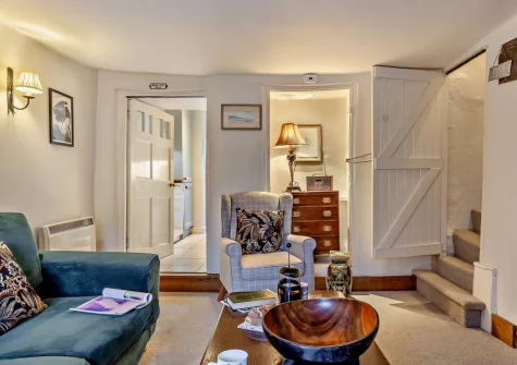 The living area at Devon's Traphouse Cottage, Winkleigh