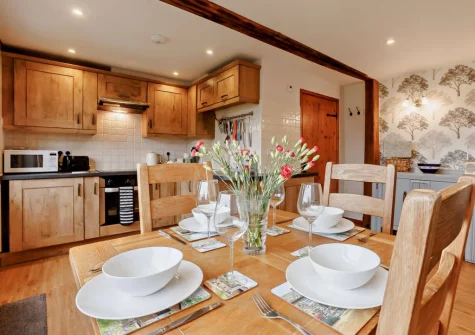 The kitchen & dining area at Dexter Barn, Launceston