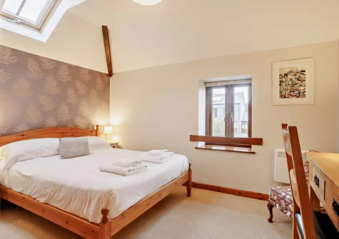 The bedroom at Dexter Barn, Launceston