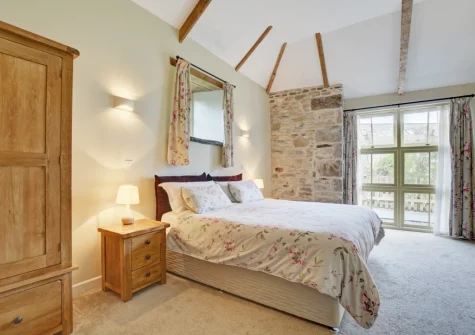 Bedroom #1 at Dickins' Cottage, Trenarlett Farm, St Breward