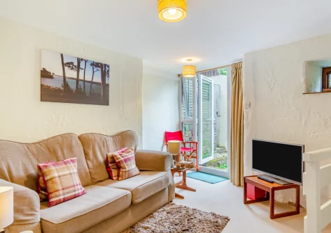 The living room at Dingley Cottage, Porkellis