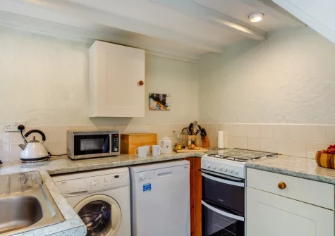 The kitchen at Dingley Cottage, Porkellis