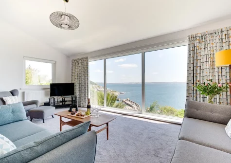 The living room at Dolphin Rise, Mousehole