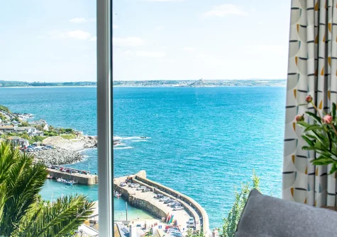 The view from the living room at Dolphin Rise, Mousehole