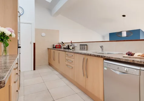 The kitchen at Dolphin Rise, Mousehole