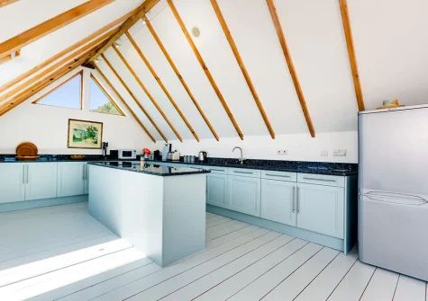 The kitchen at Dolphins, Coverack