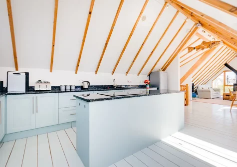 The kitchen at Dolphins, Coverack