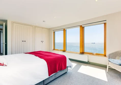 Bedroom #1 at Dolphins, Coverack