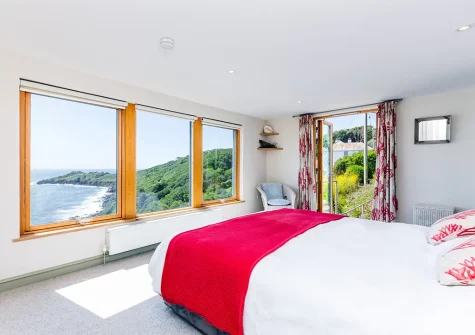 Bedroom #1 at Dolphins, Coverack