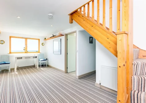 The entrance hallway at Dolphins, Coverack