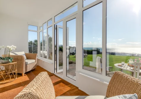 The sun room at Dolphins, Downderry