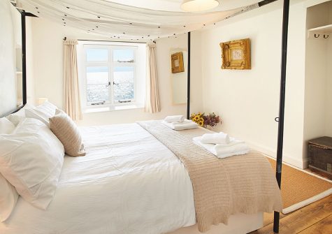 Bedroom #1 at Downsteps Beach House, Torcross