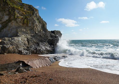 At Downsteps Beach House, Torcross you can stroll out onto your own shingle beach