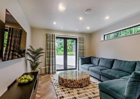 The living area at Dowr Gwel, Stratton