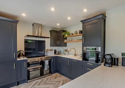 The kitchen at Dowr Gwel, Stratton