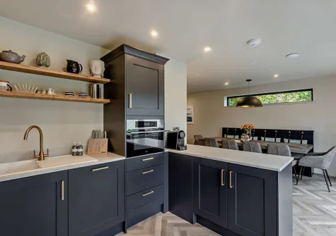 The kitchen at Dowr Gwel, Stratton