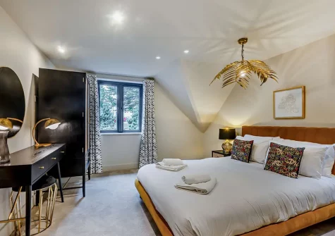 Bedroom #1 at Dowr Gwel, Stratton